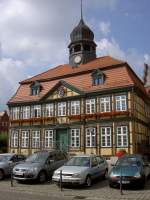 Grabow, Historisches Rathaus am Markt, erbaut 1727 (11.07.2012)