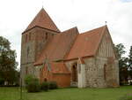 Gro-Gievitz, evangelische Dorfkirche, Feldsteinkirche aus dem 13.