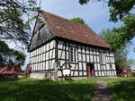 Priepert, evangelische Kirche, Fachwerkkirche von 1719 (29.05.2026)