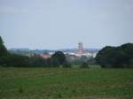 Blick auf die Hansestadt Wismar mit St.-Marien Kirchturm, 06.06.2008