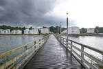 Heiligendamm - Blick von der Seebrcke auf den Ort und das Grand Hotel Heiligendamm.