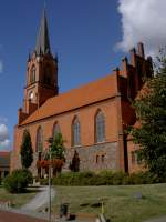 Penkun, neugotische Stadtkirche, erbaut von 1858 bis 1862 (19.09.2012)