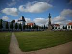 Der Gepflegte Marktplatz in Putbus.