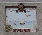 Wandrelief / Wandbild von 1936 in Sassnitz / Altstadt - Aufnahme vom 24.09.2017