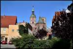 Ein Innenhof in der Altstadt von Stralsund.