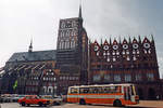 Rathaus Stralsund zu  DDR-Zeiten  im Jahr 1988