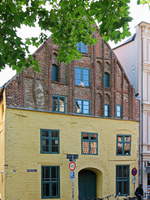 Eines der Historischen Huser  in der Hansestadt Stralsund am 22.
