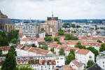 Blick vom Turm der Nikolaikirche ion Rostock.