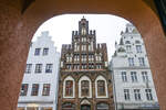 Fassade der Rostocker Stadtbibliothek in der Krpeliner Strae 82.