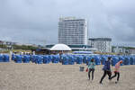 Hotel Neptun vom Warnemnder Strand aus gesehen.
