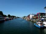 Der Blick auf den Alten Strom in Rostock-Warnemnde.(3.6.2013)