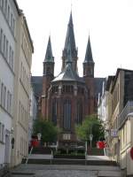 Schwerin; Blick durch die Moritz-Wiggers-Strae zur Paulskirche 15.08.2009