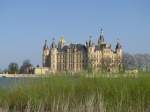 Schwerin; Blick ber den Burgsee zum Schlo, 18.04.2010