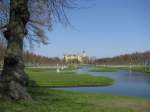 Schwerin; Blick vom Schlopark zum Schlo 18.04.2010