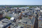 Blick auf die Schweriner Innenstadt vom Dom.