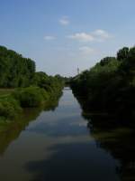 Die Ihme, Blick von der Stadionbrcke Hannover