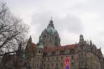 Blick auf den Turm des Neuen Rathaues in Hannover, am 26.04.10