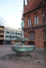 Brunnen der Altstadt von Hannover am 09.01.2011.