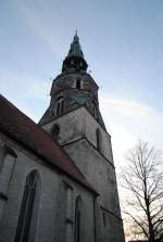 Glockenturm der Kreuzkirche, in Hannovers Altstadt am 09.01.2011.