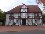 Barsinghausen, Fachwerk Rathaus in der Kirchstrae (06.10.2021)
