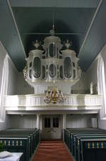 Groothusen, Orgel von Johann Friedrich Wenthin in der Ev.