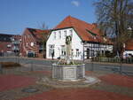 Lemf�rde, Osterbrunnen und H�user an der Hauptstra�e (22.03.2026)