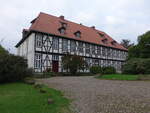 Bassum, Stift, gegrndet 858 durch die Edeldame Liutgart, btissinnenhaus erbaut 1754 (07.10.2021)
