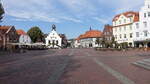 Lingen, historisches Rathaus von 1555 am Marktplatz (10.10.2021)