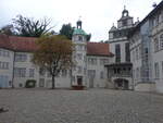 Gifhorn, Schloss, erbaut von 1525 bis 1581 im Stil der Weserrenaissance (17.09.2025)