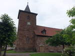 Waake, evangelische Dorfkirche, erbaut von 1714 bis 1717 (29.06.2023)