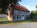 Erbsen, Fachwerkhaus in der Strae Auf dem Kirchberg (28.09.2023)