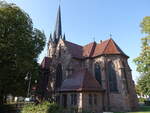 Nrten-Hardenberg, evangelische Christuskirche, erbaut von 1902 bis 1904 nach Plnen von Friedrich Wilhelm Karl Jacob (28.09.2023)