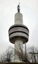 Fernmeldeturm auf dem Ravensberg bei Bad Sachsa, 64 Meter hoch und 1970 gebaut als Abhrstation zum Abfangen des militrischen Funkverkehrs in der DDR whrend des Kalten Krieges.