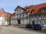 Bad Grund, Fachwerkrathaus am Marktplatz (19.03.2024)