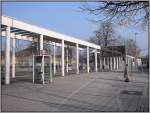 Die Pergola beim Gttinger Busbahnhof.