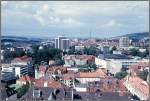 Blick vom einem der Trme der Johanniskirche ber die Gttinger Innenstadt in nordliche Richtung.