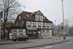 Fachwerkhaus, mit Blumengeschft, in Goslar am 21.11.10