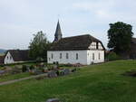 Lntorf, evangelische Kirche, erbaut 1618, erweitert 1812 (15.06.2025)