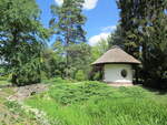 Schutzhütte im Kurpark von Bad Pyrmont am 07.08.2022