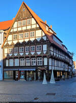 Fachwerkhaus am Pferdemarkt 10 in Hameln, vermutlich um 1500 herum erbaut.