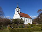 Bommelsen, evangelische Friedenskirche, erbaut von 1929 bis 1930 (24.03.2026)