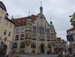 Helmstedt, Rathaus am Markt, erbaut von 1904 bis 1906 (16.08.2025)