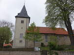 Brggen, evangelische Pfarrkirche Maria zu den sieben Bergen, erbaut ab 1220 (18.04.2025)