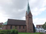 Frstenberg, neugotische evangelische Christuskirche, erbaut von 1897 bis 1899 durch Hans Pfeifer (30.09.2023)