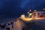 Strandpromenade Borkum bei Nacht  am 20.08.2012