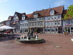 L�chow, Brunnen und Fachwerkh�user in der Lange Stra�e (20.06.2026)