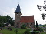 Luckau, evangelische Maria Magdalena Kapelle, gotische Feldsteinkirche aus dem 13.