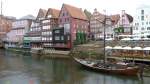 Schöne Giebelhäuser  Am Stinmarkt  oberhlab der Ilmenau in Lüneburg (September 2012)