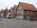 Lneburg, Fachwerkhuser in der Strae auf dem Meere (26.09.2020)