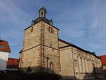 Moringen, evangelische Liebfrauenkirche, erbaut von 1847 bis 1850 (28.09.2023)